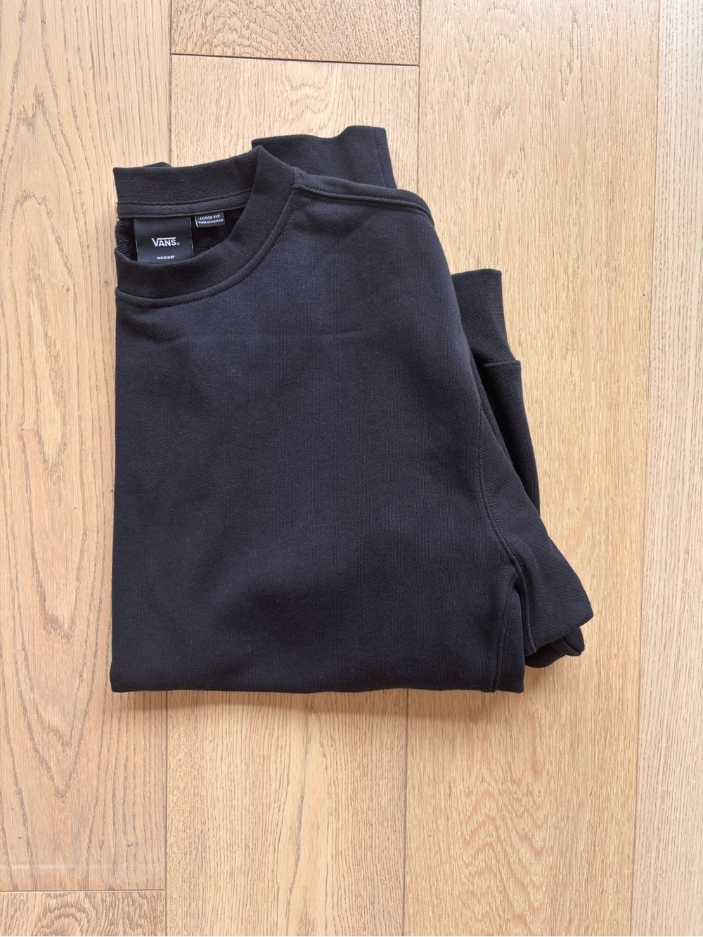 Vans Men's Black Crewneck Pullover Sweater
